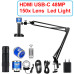 4K Electronic Digital Microscope For Soldering Microscope Set 1080P HDMI VGA USB Industrial Camera 150x Lens Fold Bracket Remote